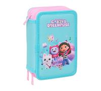 GABBY'S Dollhouse - Trousse Scolaire avec 37 Outils Inclus, Trousse pour Enfant, idéale pour Les Enfants de 5 à 14 Ans, Confortable et Polyvalente, qualité et résistance, 12,5 x 5,5 x 19,5 cm