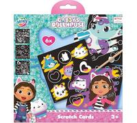 Gabby's Lot de 6 cartes à gratter pour maison de poupée à partir de 3 ans