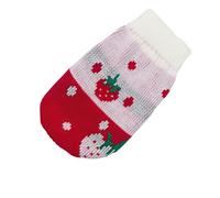 GabChi maillot de perros Ropa De Perro De Invierno Ropa De Perro Tibio Ropa De Mascota Bata De Tejido De Tejido De Tejido De Tejido De Tejido De Tejido-Fresa Roja-Metro