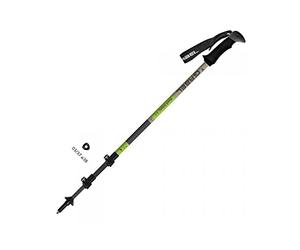 GABEL Bâtonnets de randonnée, modèle Mont Blanc 4.0 Green Telescopici en aluminium, fabriqué en Italie