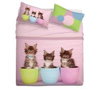 GABEL Cats Parure de lit Double