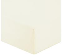 Gabel - Drap-Housse en Percale, Plusieurs Coloris Disponibles 200x90x0.3 cm Beige