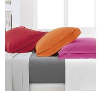 Gabel - Drap-Housse en Percale, Plusieurs Coloris Disponibles 210x180x0.3 cm Bianco