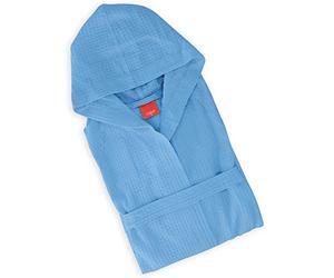 Gabel Golf Peignoir à capuche en coton Bleu, XXL