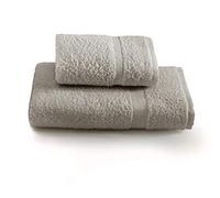 Gabel Lot d’essuie-Mains, Couleur Unie, 100 % Coton, 3,3 x 27 x 36 cm 3.3x27x36 cm Gris