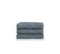 Gabel Lot de 3 Serviettes pour hôte, éponge en Pur Coton hydrophile, 40 x 60 cm, métal