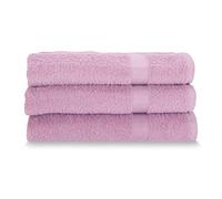 Gabel Lot de 3 Serviettes pour Visage, éponge en Pur Coton hydrophile, 60 x 100 cm, Cyclamen