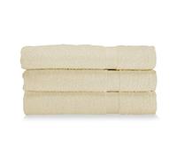 Gabel Lot de 3 Serviettes pour Visage, éponge en Pur Coton, hydrophile, 60 x 100 cm, écru