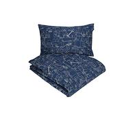 Gabel Parure Housse de Couette Bleu iOS, 2 pièces, Une Place et demie