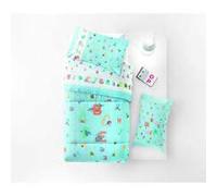 Gabel Set landau Alphabet 100% coton Bleu clair