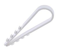 Gabex® Lot de 10 à 1000 chevilles à boucle - Plage de serrage 3-13, 6-20, 8-28 mm - Passant enfichable - Collier de serrage pour chevilles - Fixation de câble (1000, 6-20 mm (gris)