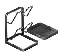 Gabi Support organisateur de couvercle de casserole - Support pour repose-cuillère de cuisine, étagère de rangement multifonction pour plan de travail | Organisateur culinaire compact pour accessoires