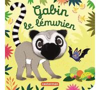 Gabin le Lémurien Livre marionnette pour bébé - dès 3 mois - Hélène Chétaud - Casterman - cartonné - Album jeunesse