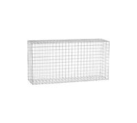 Gardenode Mur en Gabion Acier galvanisé Cage à Pierres Panier de Gabion de Jardin décoratif tirants et Crampons Inclus L120 x H60 x Pr.30 cm