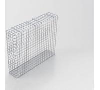 Gabion galvanisé à chaud 102 cm x 82 cm x 22 cm, mailles 5 cm x 5 cm, entièrement soudé