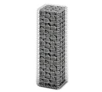Gabion - Panier en pierre - 100 x 30 x 30 cm - Fil galvanisé avec couvercle - Barrière stable pour jardin, aménagement paysager et protection des rives - Durable et résistant aux intempéries
