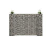 Gabion plantenbak H-vormig 260x40x200 cm staaldraad 145665