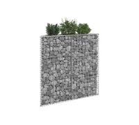 Gabion plantenbak trapezium 100x20x100 cm gegalvaniseerd staal145653