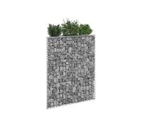 Vidaxl Lit Surélevé À Gabion En Trapèze Acier Galvanisé 80x20x100 Cm