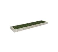 vidaXL Lit Surélevé à Gabion Jardinière à Gabion Patio Terrasse Jardin Extérieur Parterre de Fleurs Plantes Acier Galvanisé 151314