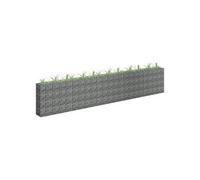 Gabion plantenbak verhoogd 450x30x90 cm gegalvaniseerd staal145647