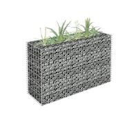 vidaXL Lit surélevé à gabion en acier galvanisé 90x30x60 cm
