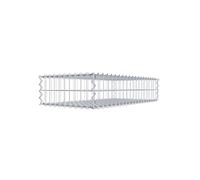 GABIONA - Gabion 100 x 20 x 50 cm - Panier gabion galvanisé avec mailles de 5 x 10 cm - Panier métallique résistant aux intempéries pour le jardin
