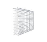Gabiona - Gabion 100 x 80 x 20 cm - Panier gabion avec mailles de 5 x 5 cm - Panier de culture type 2 (sans grille frontale)