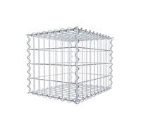 GABIONA - Gabion 50 x 40 x 40 cm - Panier à gabions avec largeur de maille 5 x 10 cm - Panier grillagé galvanisé résistant à la corrosion