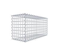 GABIONA Gabion 80 × 40 × 30 cm (L x H x P) - Panier à pierres en fil de 4 mm, largeur de maille 5 × 5 cm, fermeture en spirale - Idéal pour brise-vue, clôture gabion, mur de jardin et mur de panier en