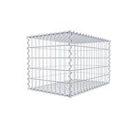 GABIONA Gabion 80 × 50 × 50 cm (L x H x P) - Panier à pierres en fil de 4 mm, largeur de maille 5 × 10 cm, fermeture en spirale - Idéal pour brise-vue, clôture gabion, mur de jardin et mur de panier