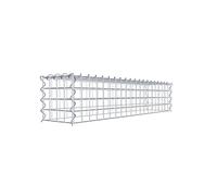 GABIONA - Gabione 100 x 20 x 20 cm - Panier en gabion avec maille de 5x5 cm - Type de panier à fixer Type 3 (sans grille de fond)