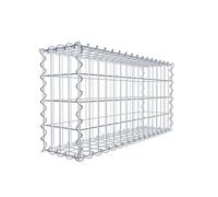 GABIONA Panier à gabions carrés | Panier en pierre à remplir | Panier en grille résistant aux intempéries | Panier métallique original | Fabriqué en Allemagne | 80 x 40 x 20 cm