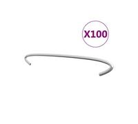 Gabionhaken 100 st 40 cm gegalvaniseerd staal145624