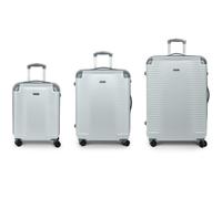 Gabol Balance XP 4 roues Set de valises 3 pièces avec soufflet d'extension couleur argent