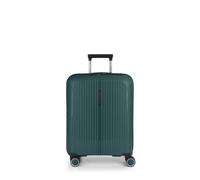 Gabol Brooklyn Valise de cabine rigide extensible 55 x 40 x 22/25 cm - Bagage à main léger 2,8 kg avec capacité jusqu'à 47,4 l - 4 roues doubles 360° et serrure TSA - Design espagnol - Vert foncé