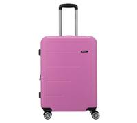Gabol Future Plus 4 roulettes Trolley 66 cm avec soufflet d'extension rose