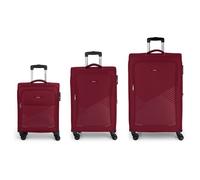 Gabol Juego 3 Set de valises à 4 roulettes 3pcs. rouge