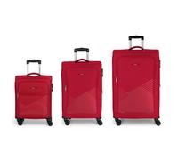 Gabol Juego 3 Set de valises à 4 roulettes 3pcs. rouge
