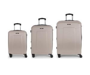 Gabol Mercury 4 roulettes Set de valises 3 pièces gris