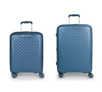 Gabol Queens 4 roues Set de valises 2 pièces avec soufflet d'extension bleu