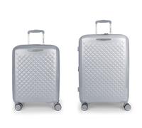 Gabol Queens Spinner Tsa Expandable 114.6l Trolley Bag 2 Units Gris,Argenté