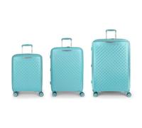 Gabol Queens 4 roulettes Set de valises 3 pièces avec soufflet d'extension vert
