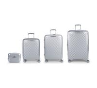 Gabol Queens Spinner Tsa Expandable 237.9l Trolley Bag 4 Units Argenté