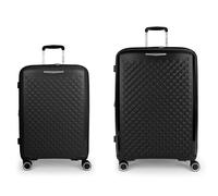 Gabol Queens 4 roulettes Set de valises 2 pièces avec soufflet d'extension noir