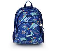 Gabol - Sac à dos scolaire à 3 compartiments 32 x 44 x 18 cm Crew avec dos ergonomique en grille, housse pour ordinateur portable 15,6" et base renforcée