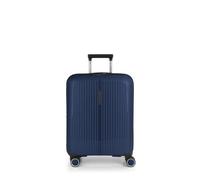 Gabol - Valise de cabine rigide extensible Brooklyn 55 x 40 x 22/25 cm - Bagage à main léger 2,8 kg avec capacité jusqu'à 47,4 l - 4 roues doubles 360° et serrure TSA - Design espagnol - Bleu