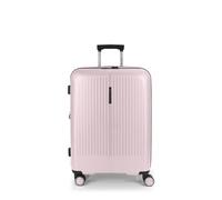 Gabol Valise moyenne extensible Brooklyn 45 x 65 x 27/30 cm - Bagage léger 3,4 kg avec capacité 70/77,8 l - 4 roues doubles 360° et serrure TSA - Design espagnol en polypropylène, rose, Mediano