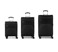 Gabol Zambia 4 roulettes Set de valises 3 pièces avec soufflet d'extension negro (TAS020406)