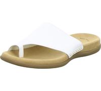 Gabor 03-700 Chaussures Femmes Mules Séparateur d'orteils, Taille:40, Couleur:Blanc